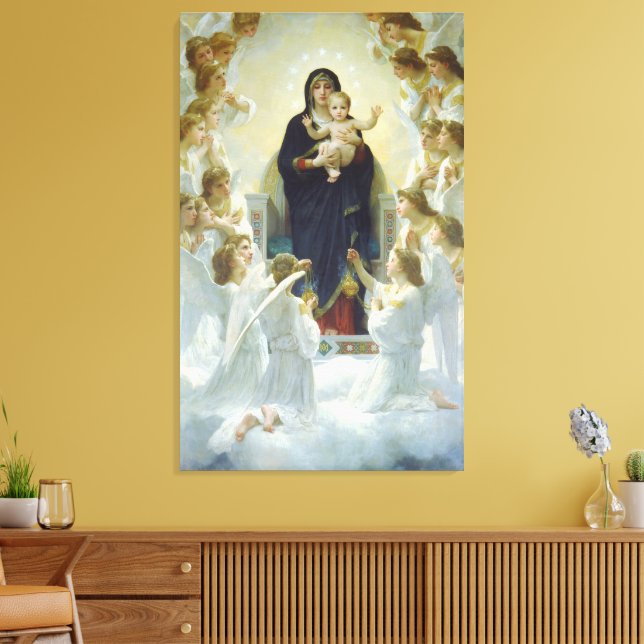 Lienzo  La Virgen con ángeles (Insitu (Sala de estar))