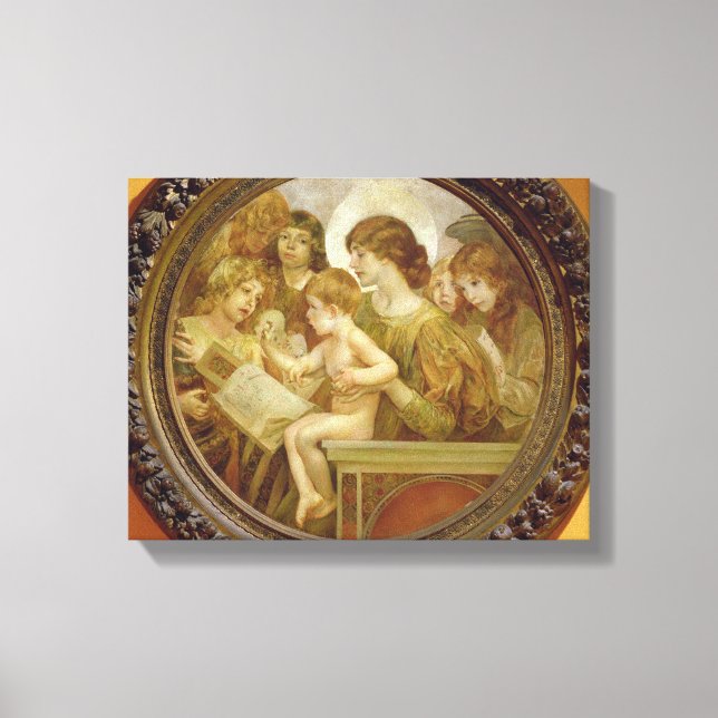 Lienzo La Virgen de los Ángeles (Anverso)