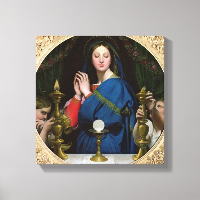 Lienzo La Virgen del Anfitrión, 1854 (Anverso)