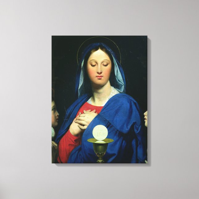 Lienzo La Virgen del Anfitrión, 1866 (Anverso)