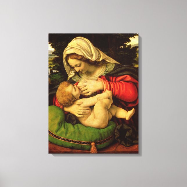 Lienzo La Virgen del Cojín Verde, 1507-10 (Anverso)
