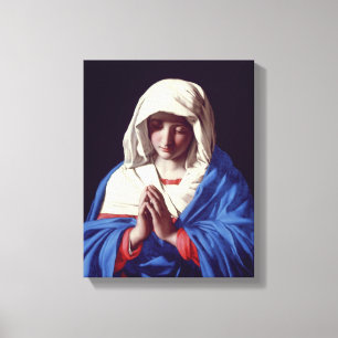 Lienzo La Virgen en el rezo, 1640-50 (aceite en lona)