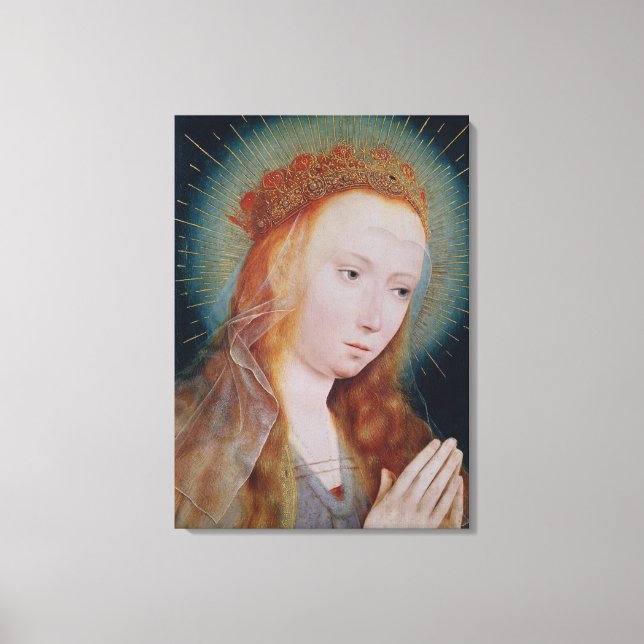 Lienzo La Virgen en la oración (Anverso)