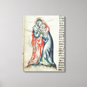 Lienzo La Virgen y el Cristo, de la pasión de