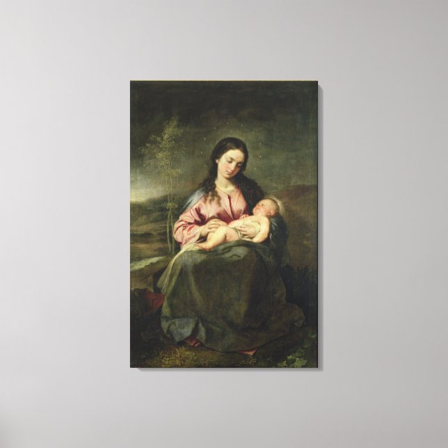 Lienzo La Virgen y el Niño (Anverso)