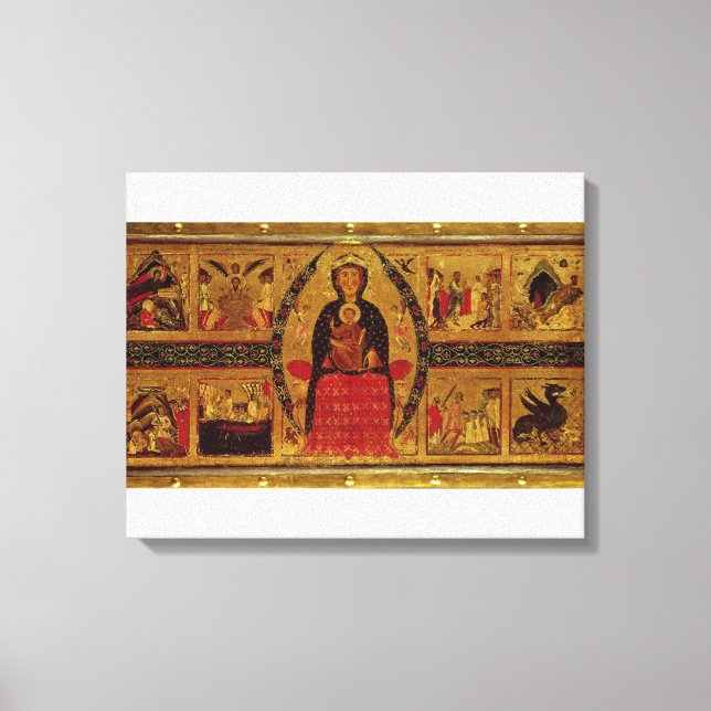 Lienzo La Virgen y el Niño Enterrados (Anverso)