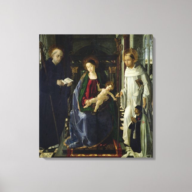 Lienzo La Virgen y el Niño (petróleo) (Anverso)