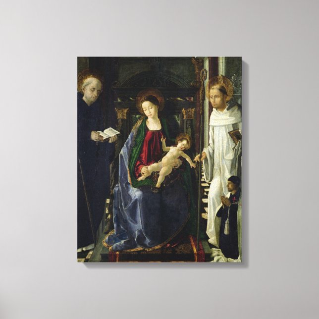 Lienzo La Virgen y el Niño (petróleo) (Anverso)