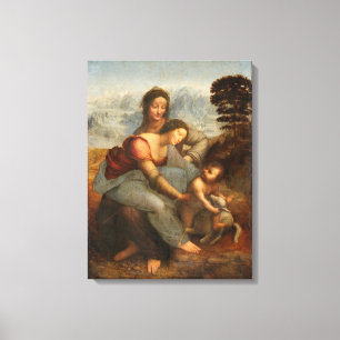 Lienzo La Virgen y el Niño Santa Ana Leonardo da Vinci