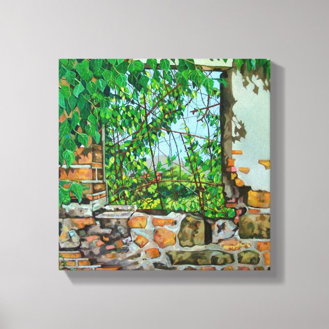 Lienzo La visión de los lagartos 2008 (Anverso)