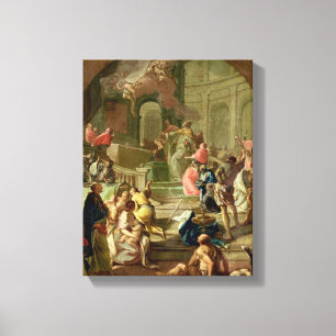Lienzo La visión de San Benedicto, c.1760