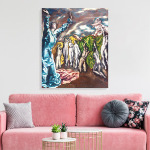 Lienzo La visión de San Juan El Greco