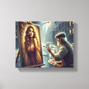 Lienzo La visión del artista: Llevando la belleza a la vi