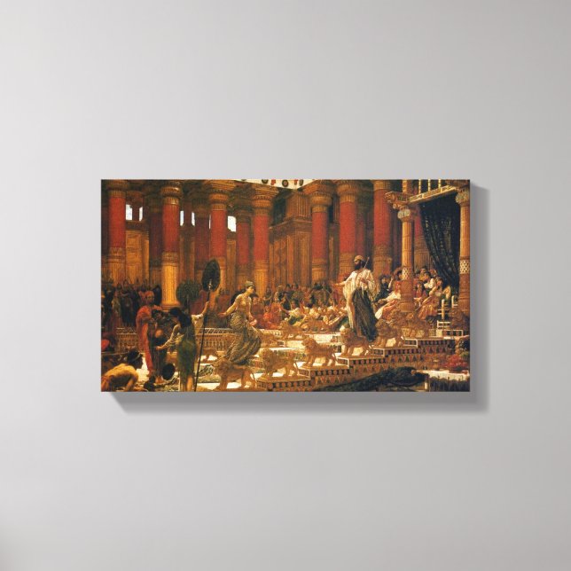 Lienzo La Visita De La Reina De Saba Al Rey Salomón (Anverso)