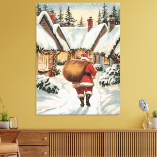 Lienzo La visita mágica de Santa María