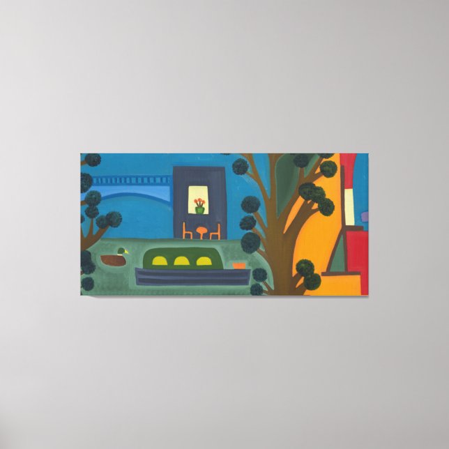 Lienzo La vista desde mi antiguo estudio 2011 (Anverso)