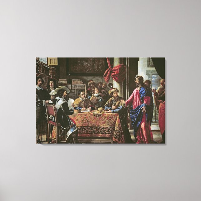 Lienzo La vocación de San Mateo (Anverso)