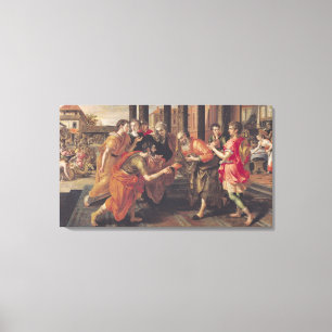 Lienzo Laban que presenta Eliezer a su padre, 1562