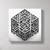 Laberinto isométrico minimalista moderno - Abstrac