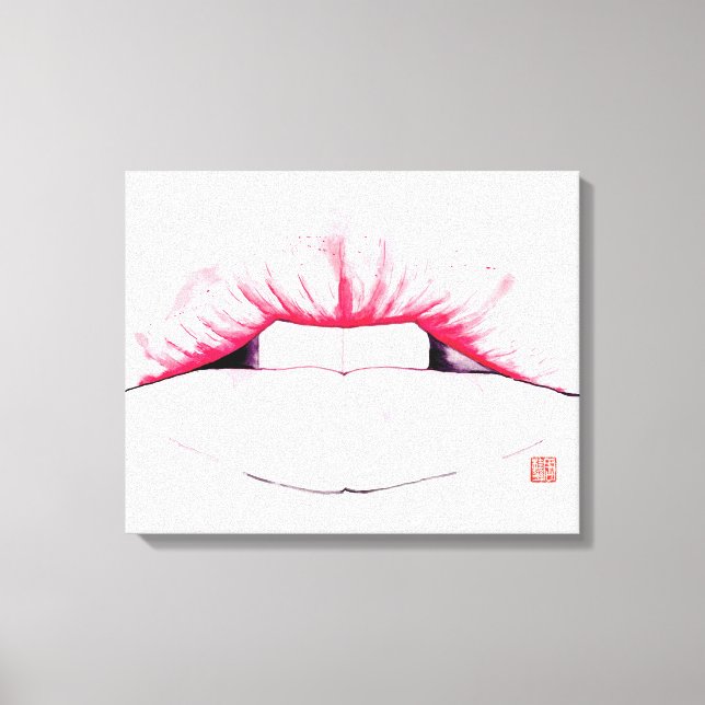 Lienzo Labios (Anverso)