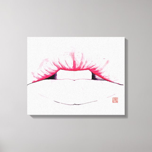 Lienzo Labios (Anverso)