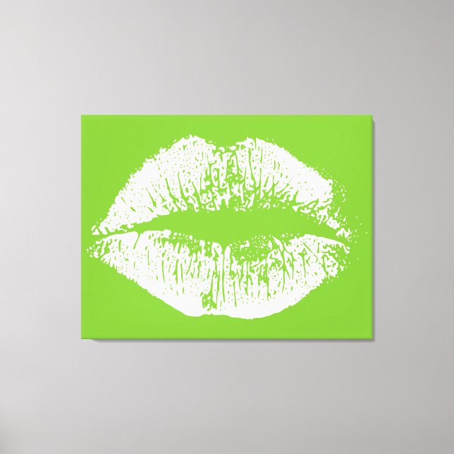 Lienzo Labios blancos #10 (Anverso)