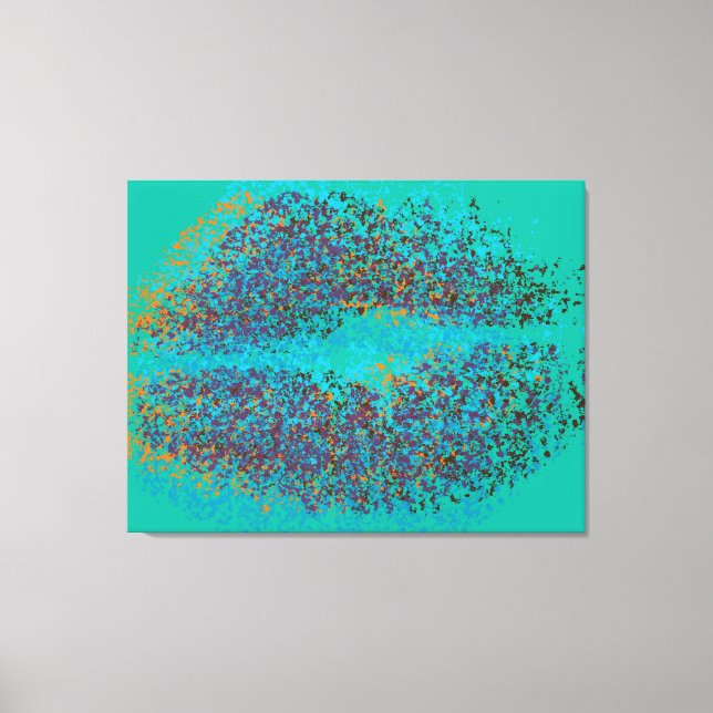 Lienzo Labios retro coloridos (Anverso)