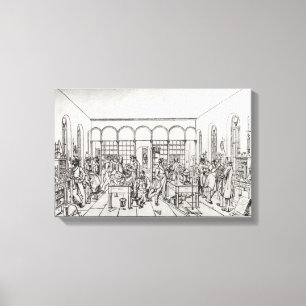 Lienzo Laboratorio de Química del Barón Justus von Liebig