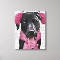Labrador negro con bocanadas de oído