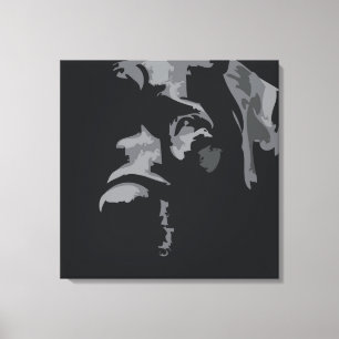 Lienzo Labrador negro con ojos llenos de alma