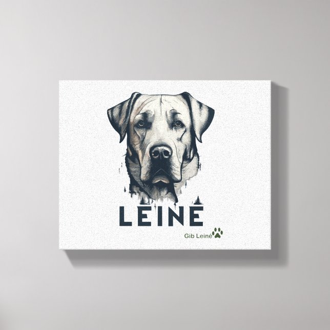 Lienzo Labrador Recuperador - naturaleza para los amantes (Anverso)