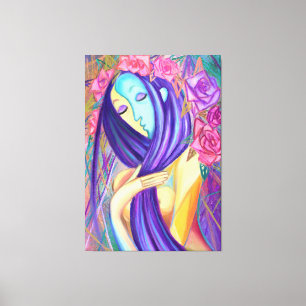 Lienzo Ladares de Rosa Imprimir pintura de estilo Art Mod