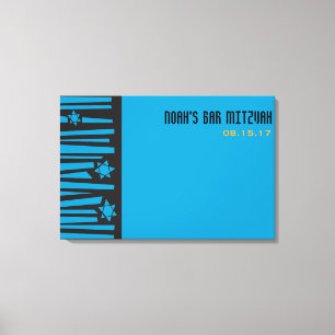 Lienzo LADDER AL Rótulo Mitzvah Bar STARS