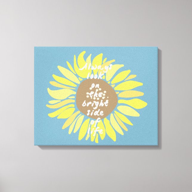 Lienzo Lado luminoso de los girasoles (Anverso)