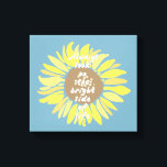 Lienzo Lado luminoso de los girasoles<br><div class="desc">Los girasoles florales inspiradores siempre miran las flores laterales brillantes</div>