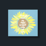 Lienzo Lado luminoso de los girasoles<br><div class="desc">Los girasoles florales inspiradores siempre miran las flores laterales brillantes</div>