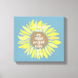 Lienzo Lado luminoso de los girasoles
