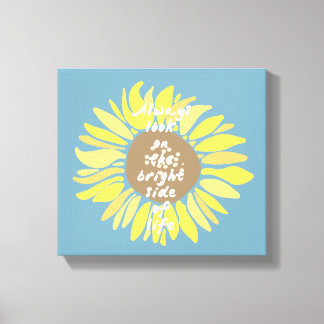 Lienzo Lado luminoso de los girasoles