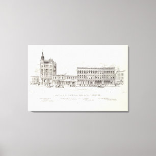 Lienzo Lado norte Davis de California y frente