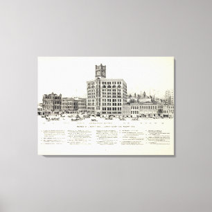 Lienzo Lado norte Geary y Kearny del mercado