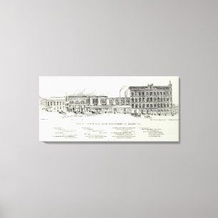 Lienzo Lado norte Montgomery y Kearny del pino