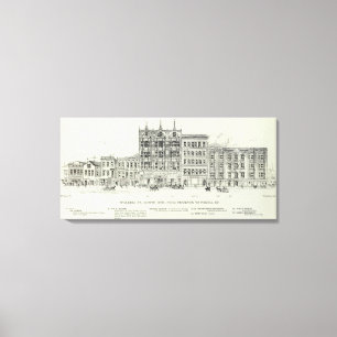 Lienzo Lado norte Stockton y Powell de O'Farrell