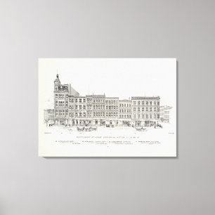 Lienzo Lado oeste Sutter y Bush de Montgomery