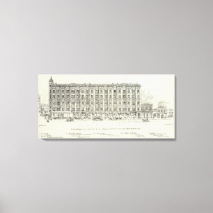 Lienzo Lado sur Grant y Stockton de O'Farrell