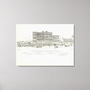 Lienzo Lado sur Sansome y Montgomery de Sutter