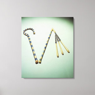 Lienzo Ladrón y mayal, de la tumba de Tutankhamun