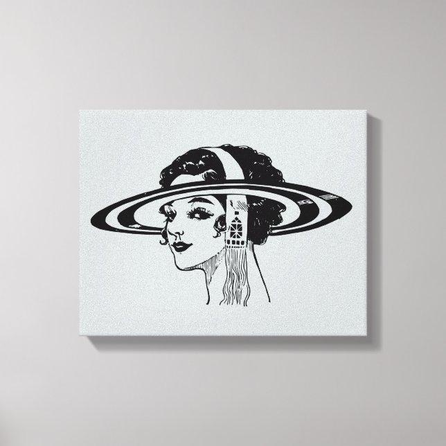 Lienzo (Lady con Gorra de época) (Anverso)