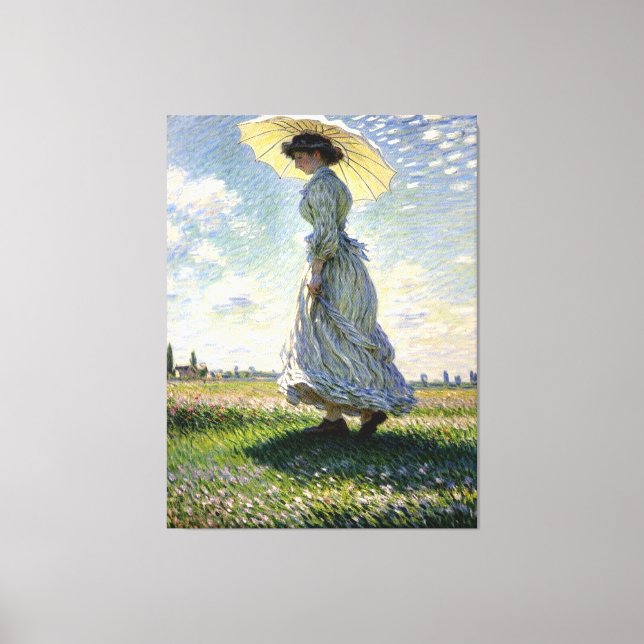 Lienzo Lady con Parasol (Anverso)
