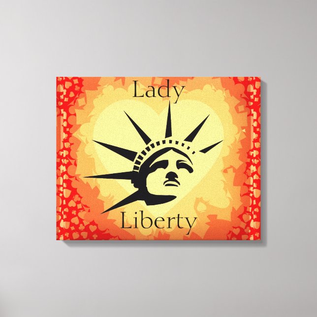 Lienzo Lady Liberty Wrapped Canvas (Anverso)