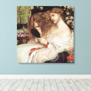 Lienzo Lady Lilith por Rossetti, retrato victoriano vinta